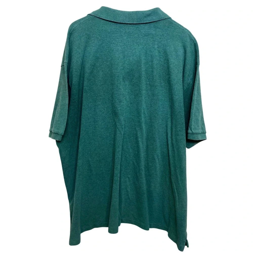 Polo Ralph Lauren Mens 4XB Green Heather Short Sleeve Cotton Pique Polo Shirt